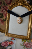 Collier Velours Ras de cou vintage