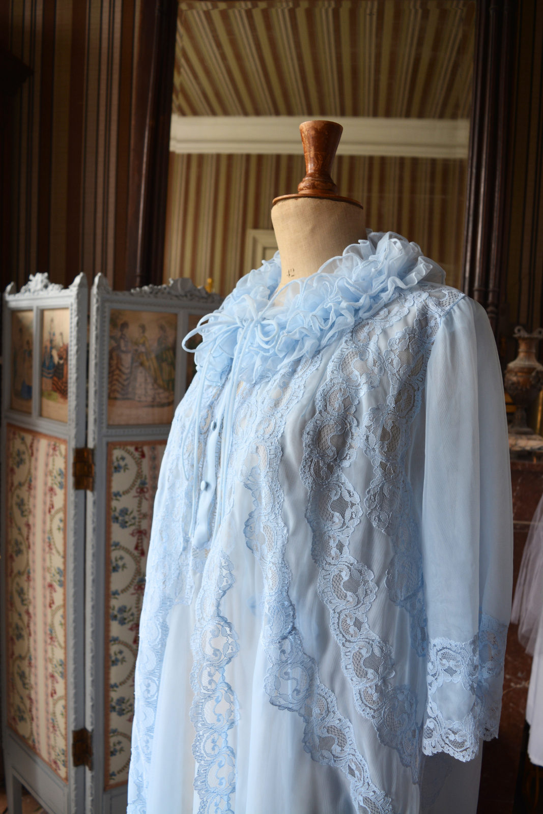 Ensemble vintage bleu pastel
