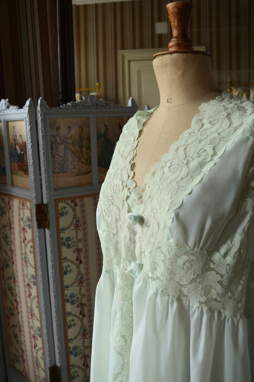 Ensemble vintage vert pastel