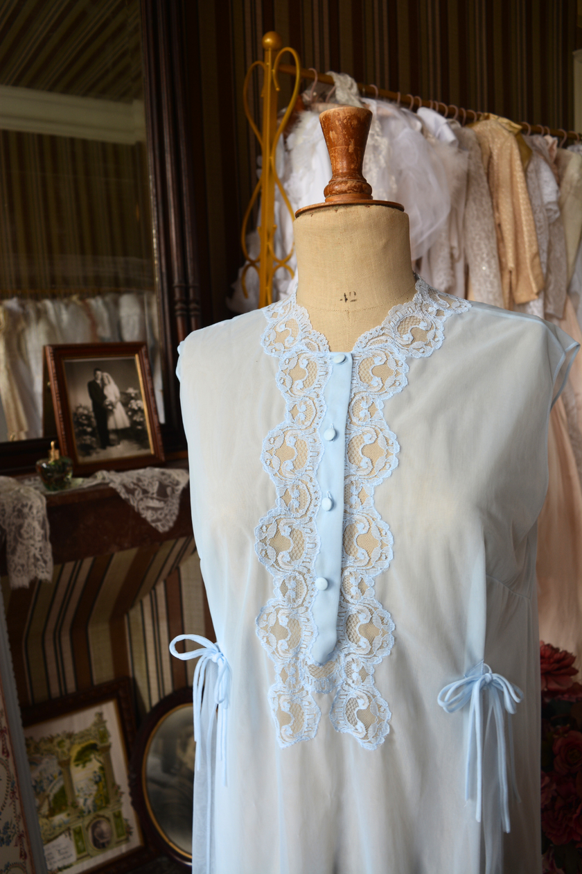 Ensemble vintage bleu pastel