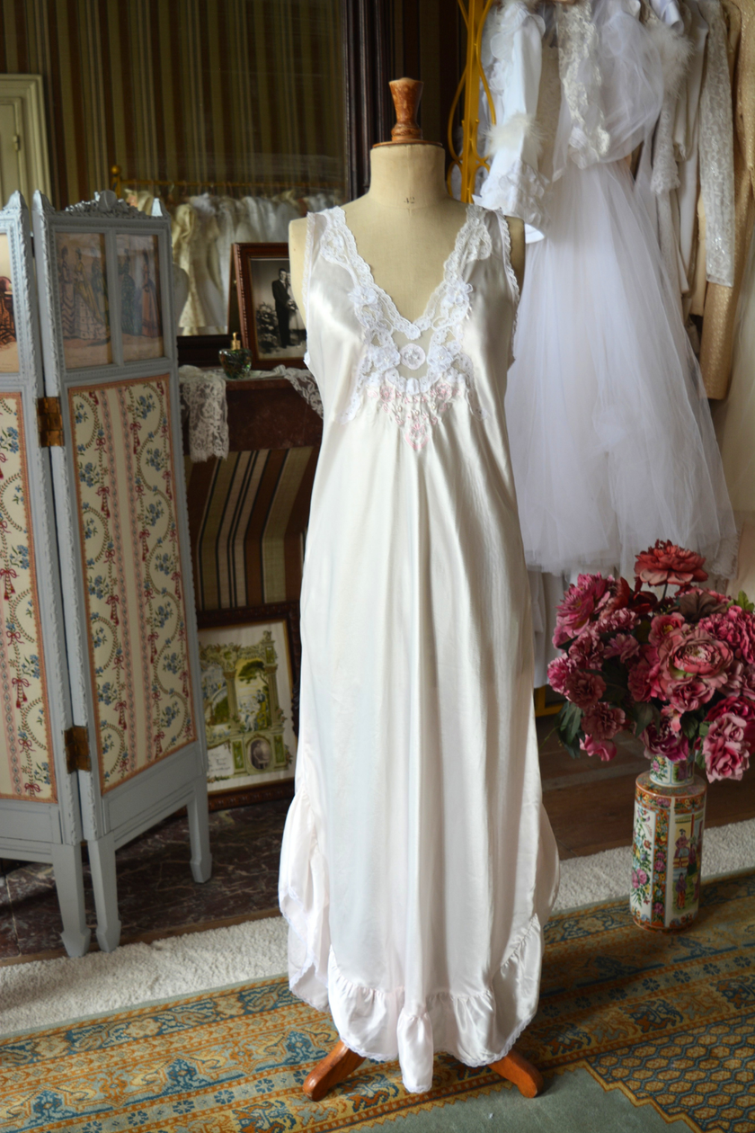 Nuisette vintage Poudré Satin