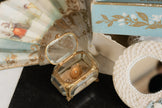 Boîte à Bijoux / Alliances en Verre et Laiton Napoléon