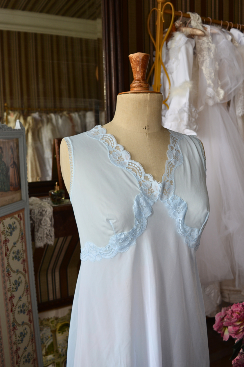 Ensemble Vintage Courte Bleu
