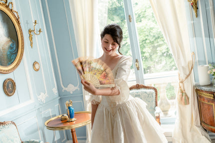 Éventail en Tissu Ancien