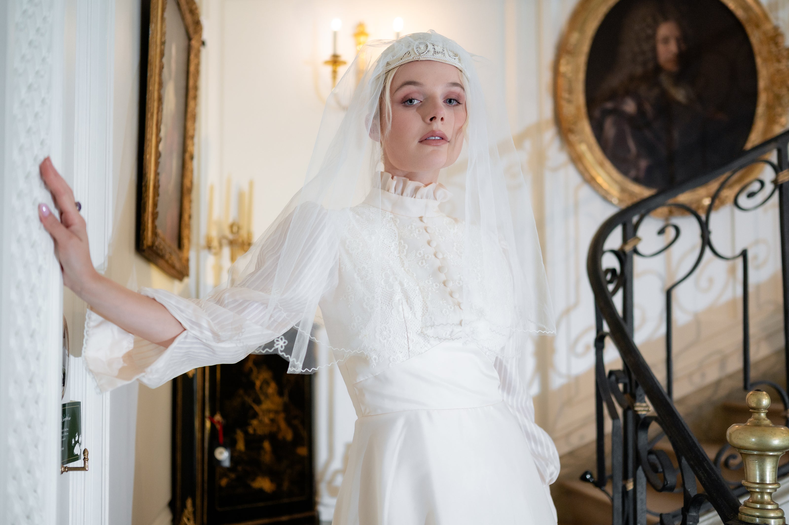 Chapeau Voilette Anglais Violette