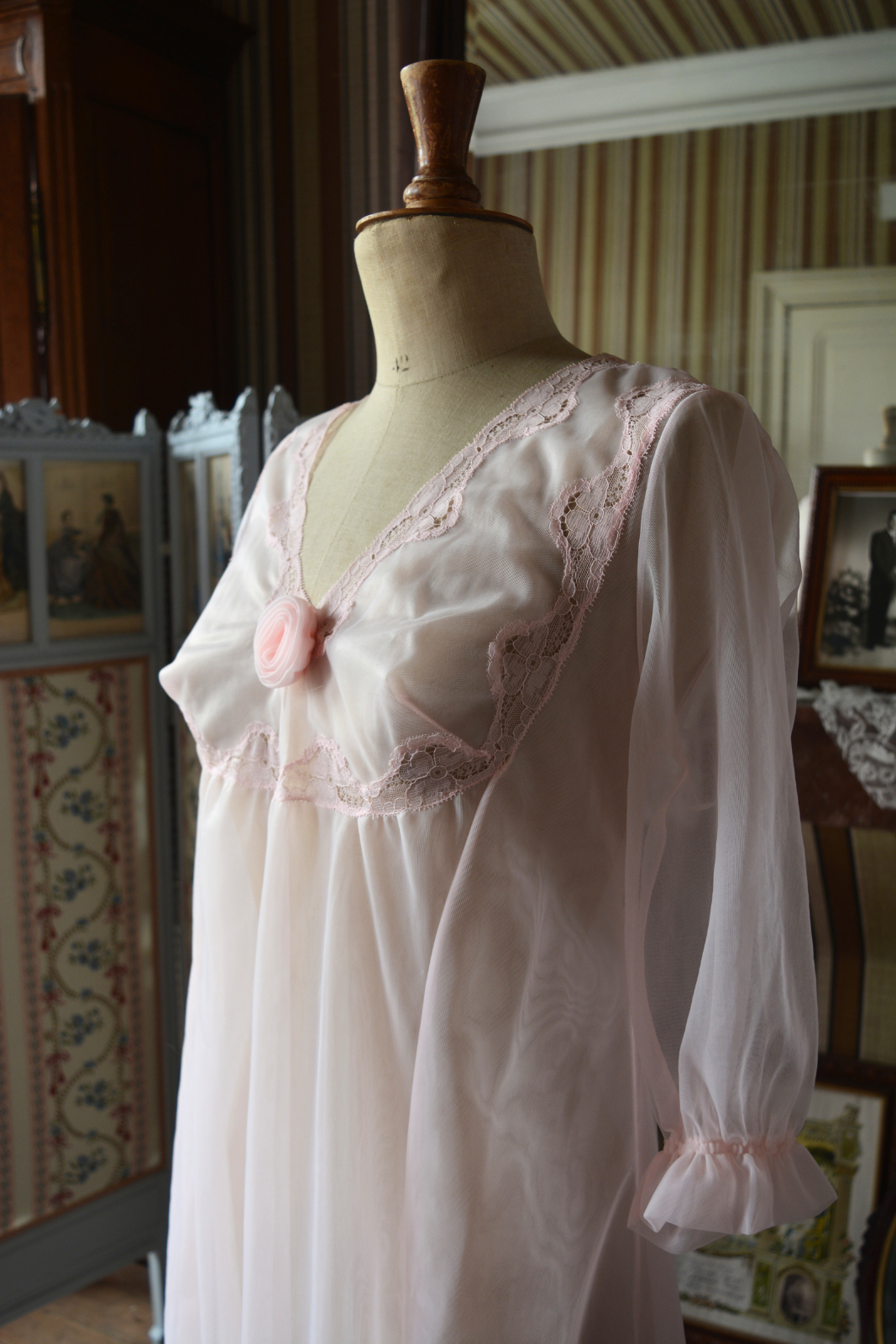 Nuisette Vintage Rose Transparente