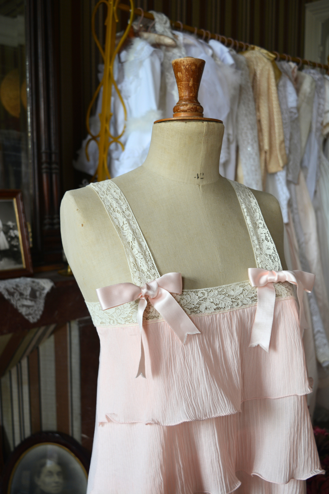 Nuisette Vintage Courte Rose