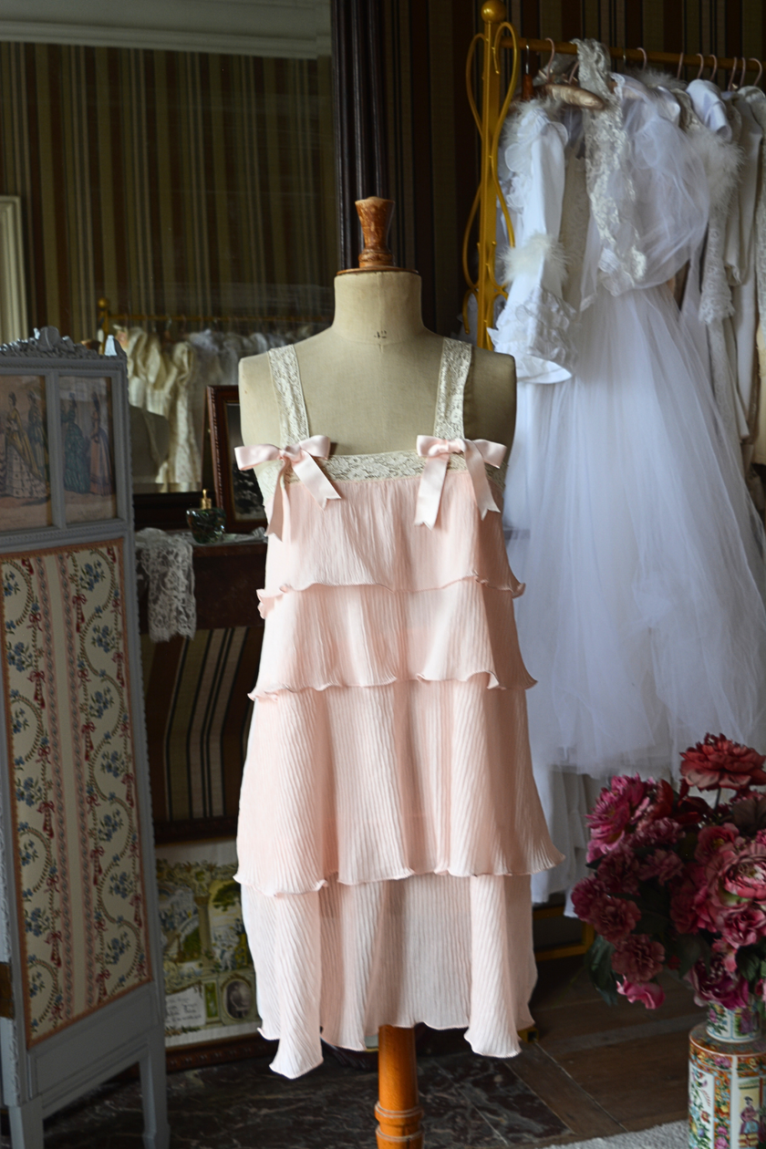Nuisette Vintage Courte Rose