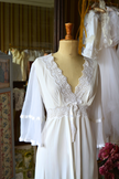 Nuisette Vintage Blanche Manche Transparente