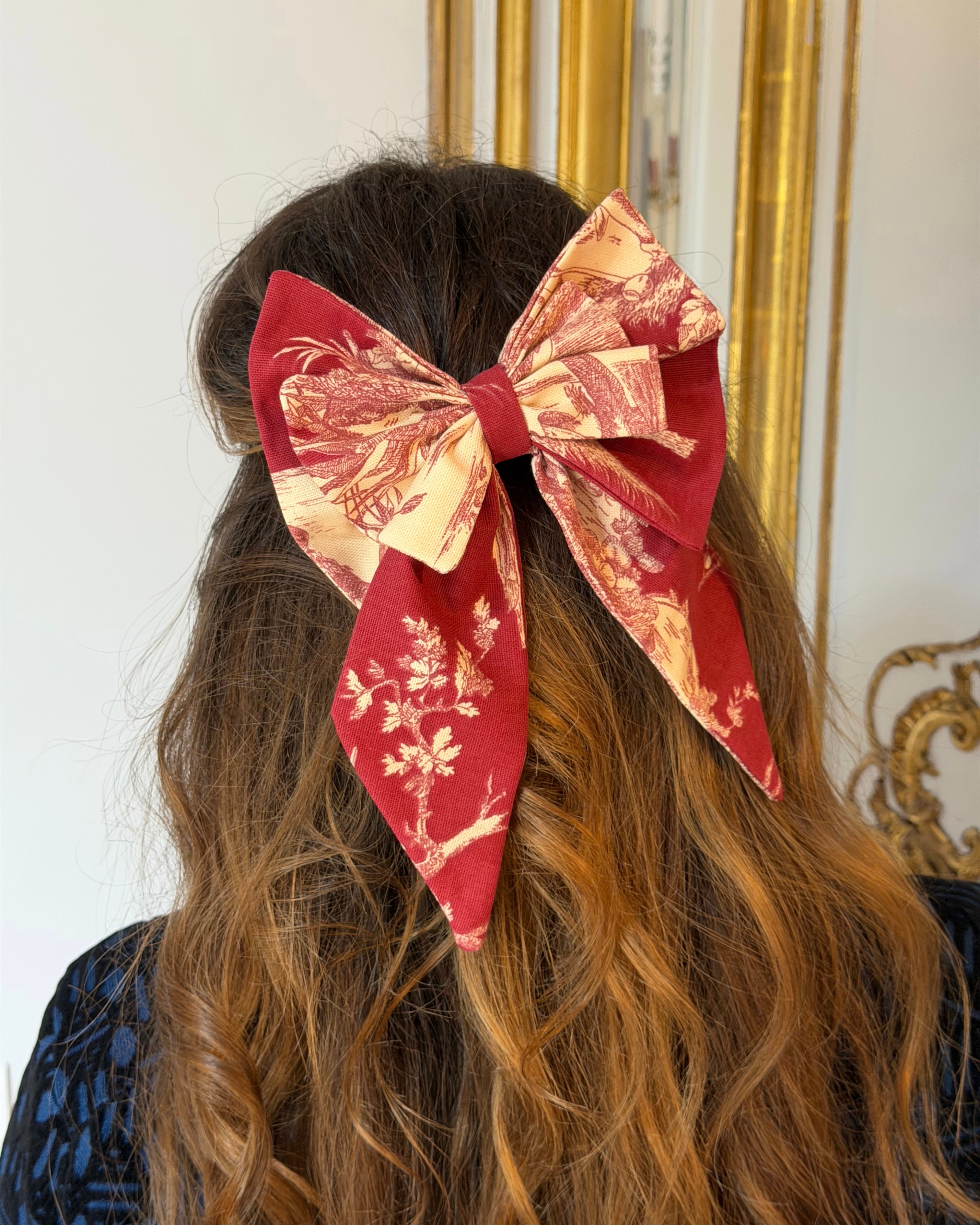 Le Signature Couture Toile de Jouy Rouge