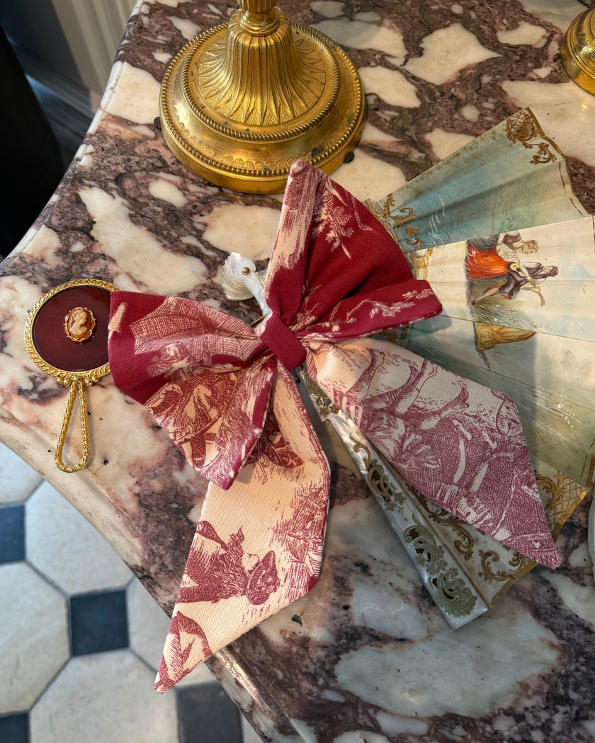 Le Signature Toile de Jouy Rouge