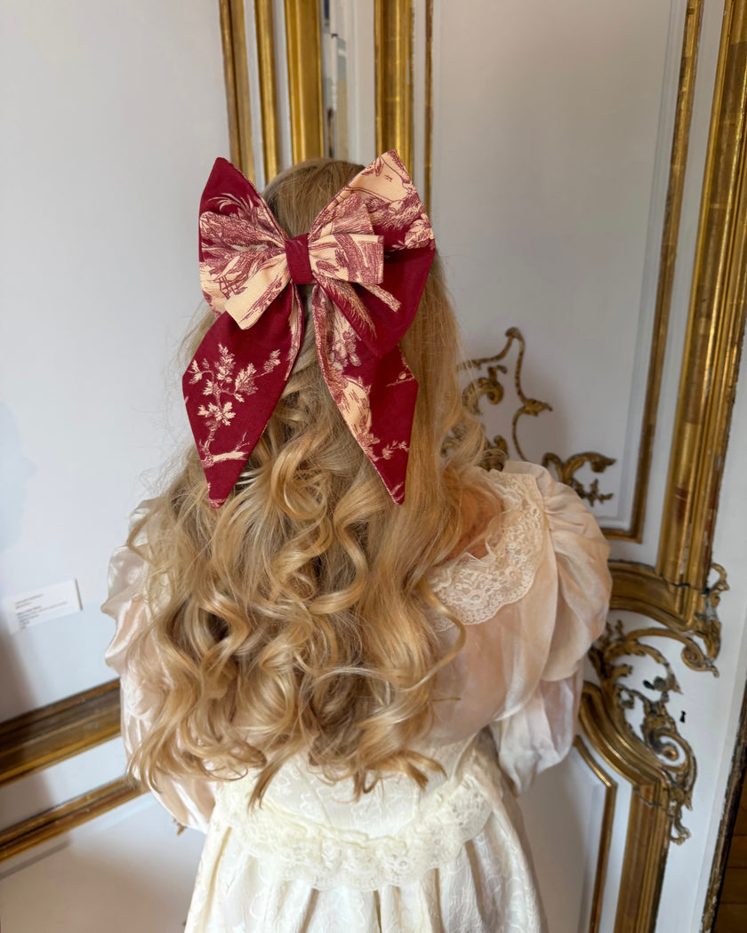 Le Signature Couture Toile de Jouy Rouge