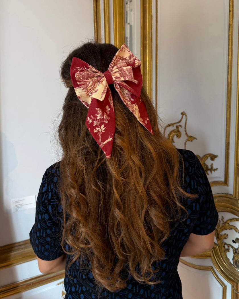 Le Signature Couture Toile de Jouy Rouge