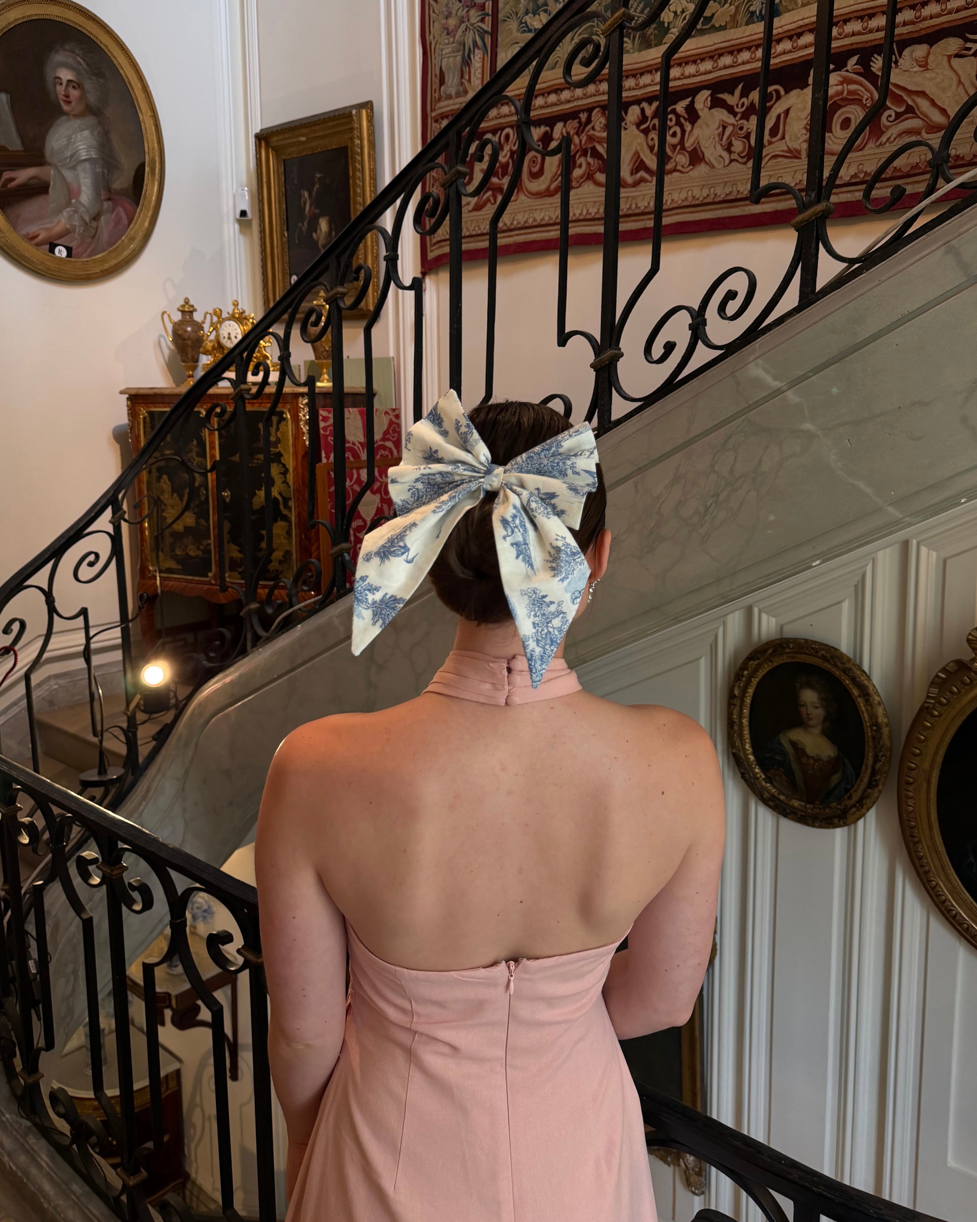 Le Signature Toile de Jouy Bleue