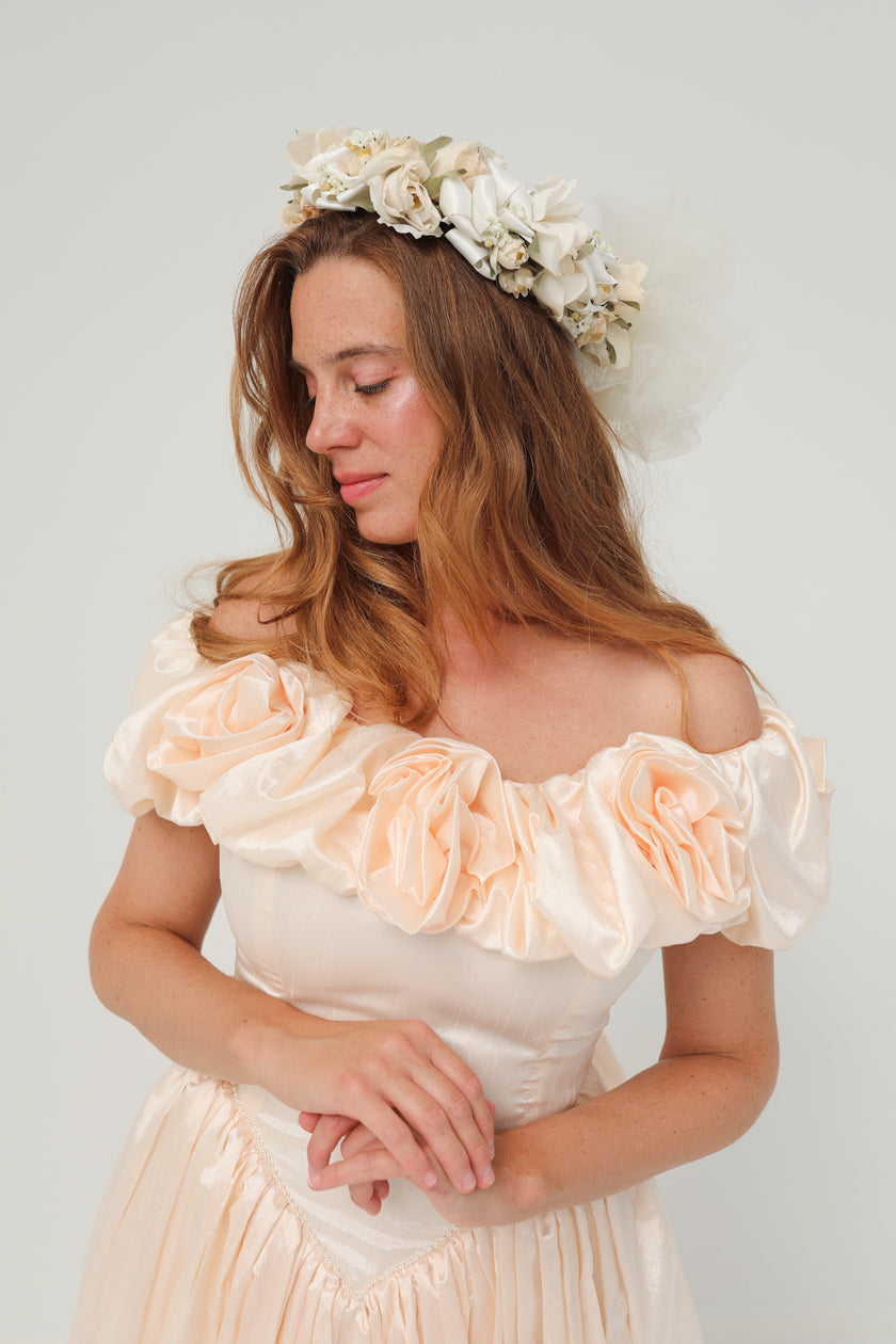 Couronne Ancienne en Tulle Laura