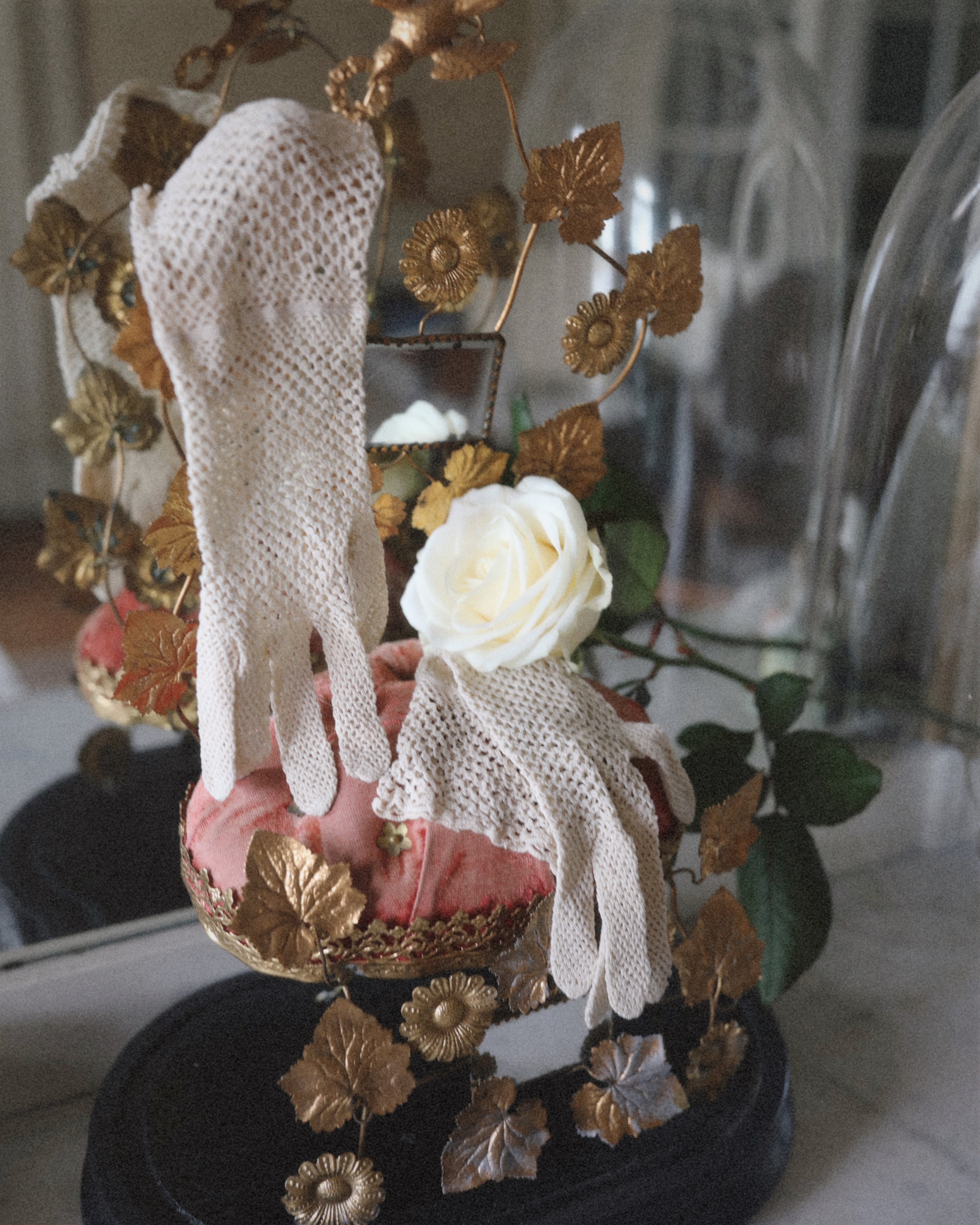 Paire de Gants en Crochet Ajourés