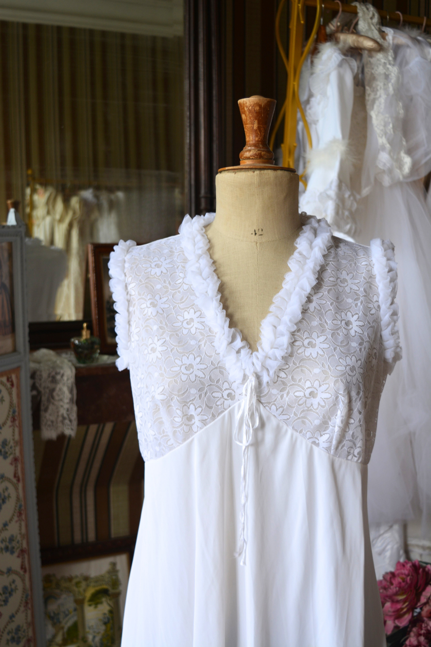 Ensemble vintage blanc