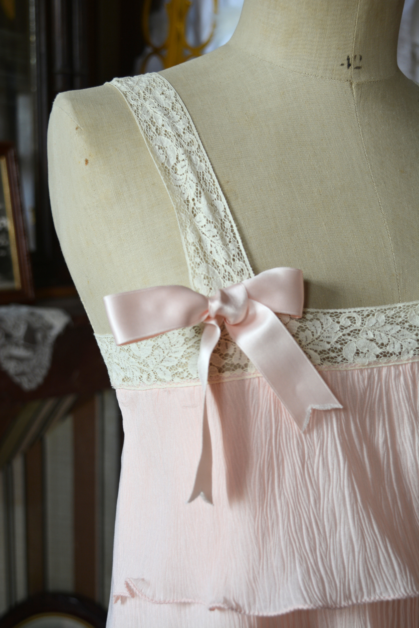 Nuisette Vintage Courte Rose