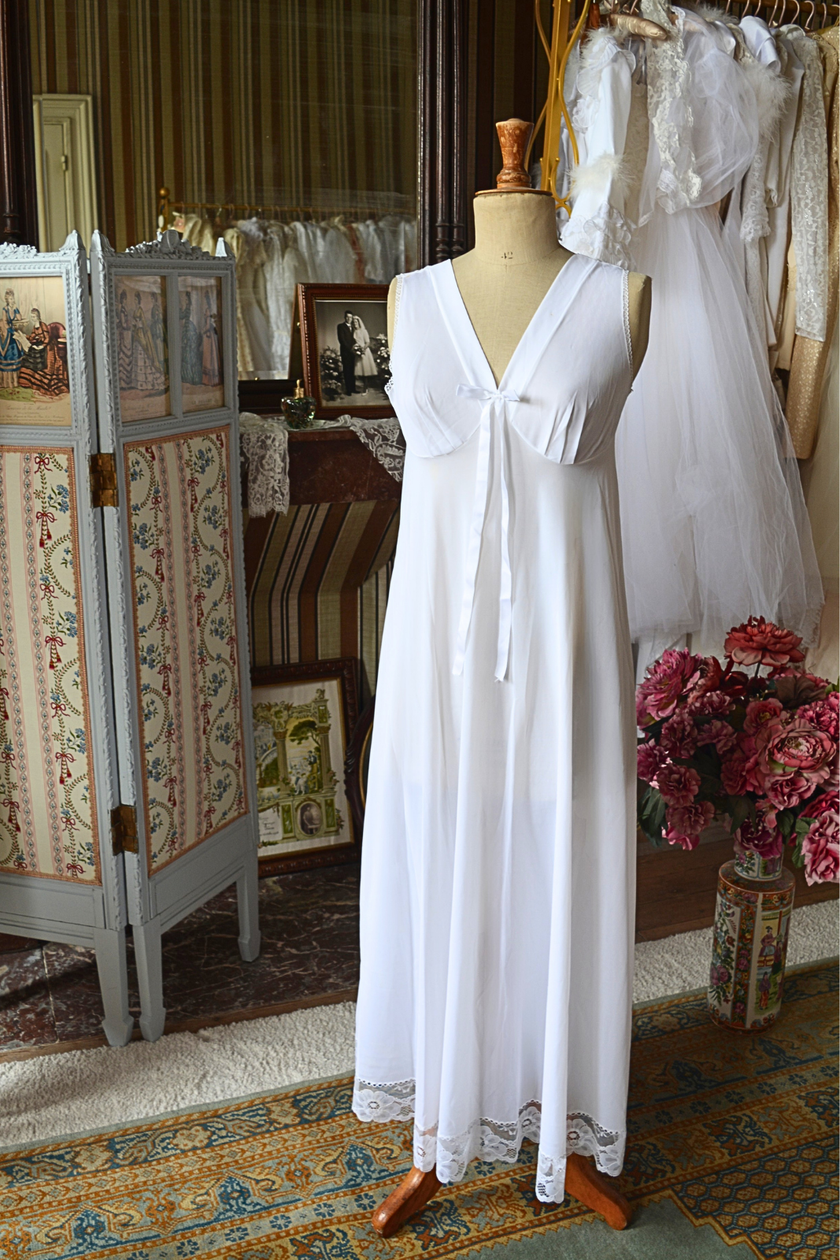 Ensemble vintage dentelle à fleurs